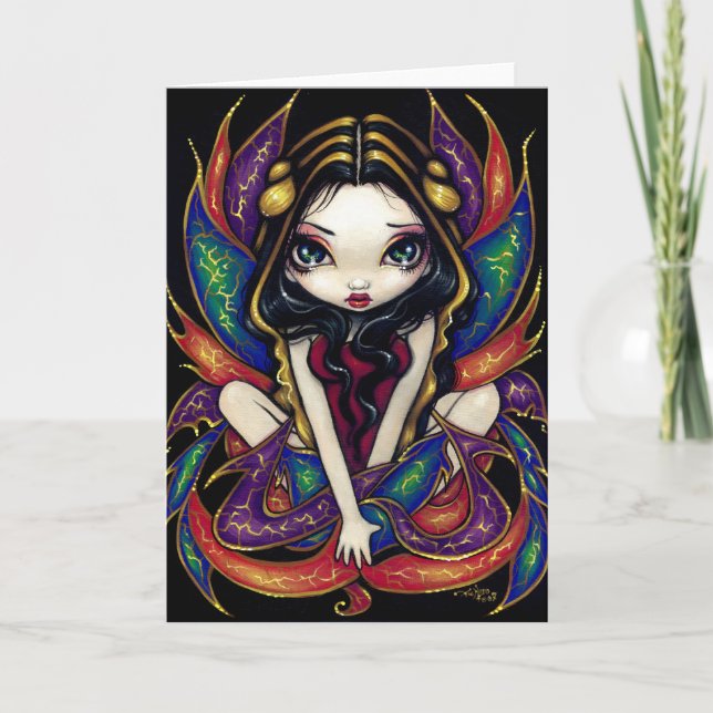 Tarjeta de saludo "Alas Magníficas" (Anverso)