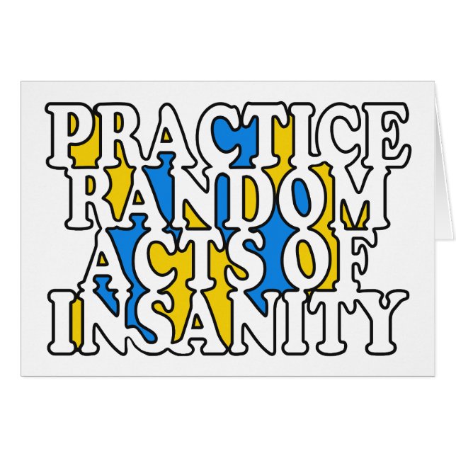 Tarjeta de saludo aleatoria de personalizados de a (Anverso (Horizontal))