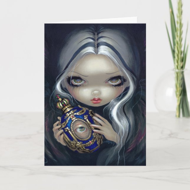 Tarjeta de saludo "Ángel Alquímico IV" (Anverso)