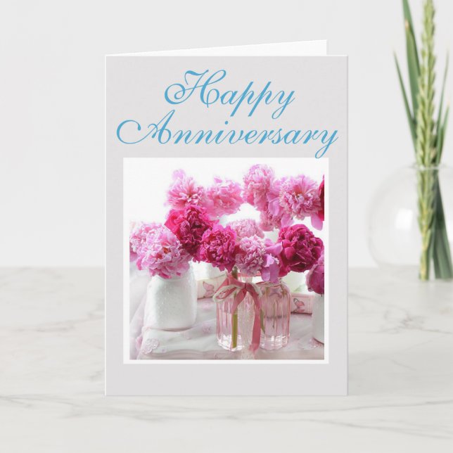 Tarjeta de saludo - Aniversario feliz (Anverso)