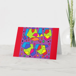 Tarjeta de saludo arte cualquier ocasión diseño gr