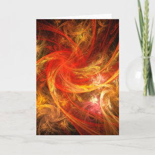 Tarjeta de saludo artístico abstracta de Firestorm