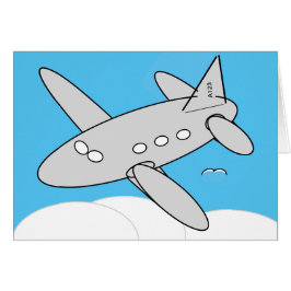 Tarjeta de saludo - Avión Personalizado