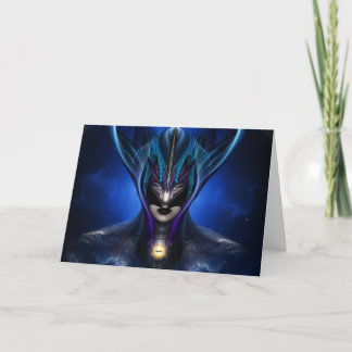 Tarjeta de saludo azul Taidushan Sai Shadow Hrz
