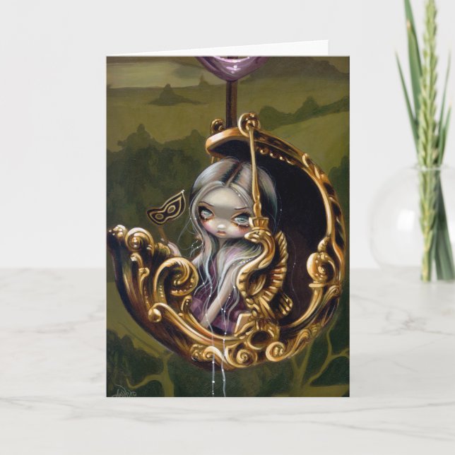 Tarjeta de saludo "Balloon Chariot" (Anverso)