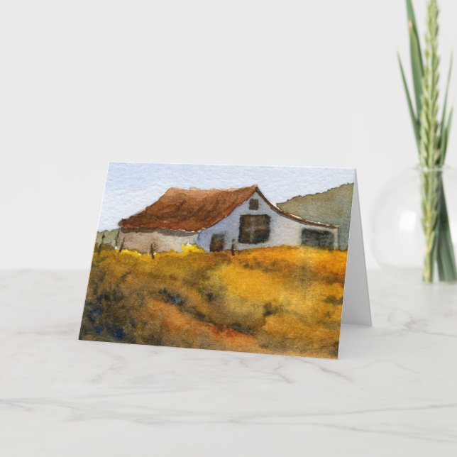 Tarjeta de saludo "Barn" Country Roads (Anverso)