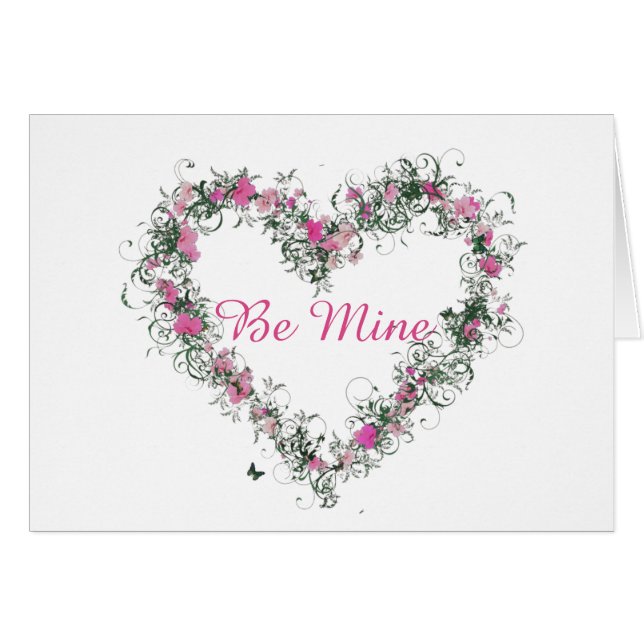 Tarjeta de saludo Be Mine (Anverso (Horizontal))