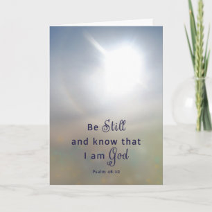Tarjeta de saludo Be Still Christian Animation
