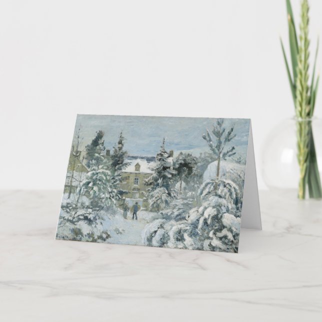 Tarjeta de saludo Bella Artes de Camille Pissarro (Anverso)