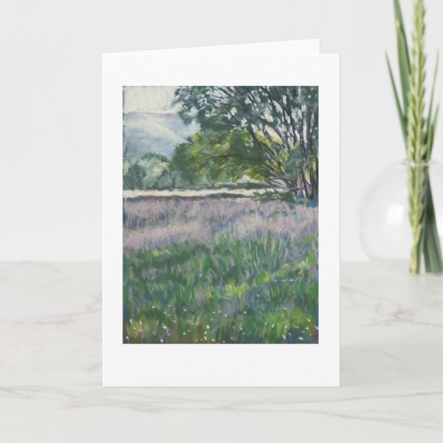 Tarjeta de saludo Bella Artes "Noche en las prader (Anverso)