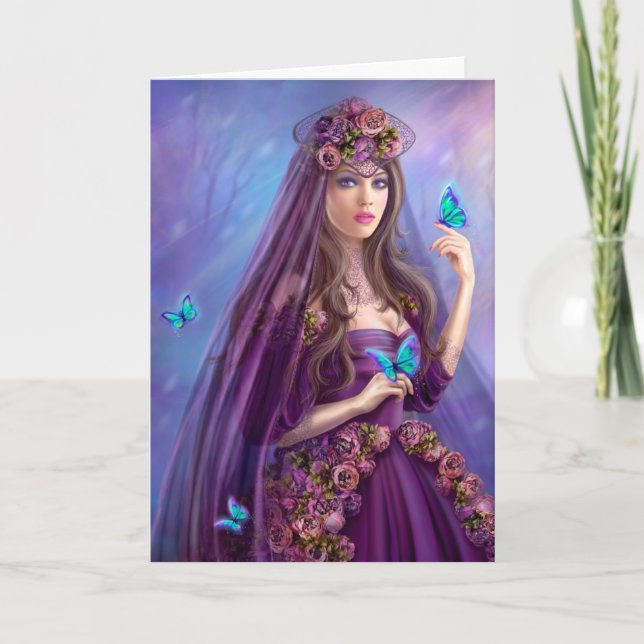 Tarjeta de saludo Bella Feria Mujer (Anverso)