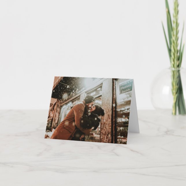 Tarjeta de saludo Beso Romántico (Anverso)