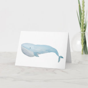 Tarjeta de saludo Big Blue Whale