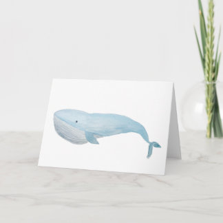 Tarjeta de saludo Big Blue Whale