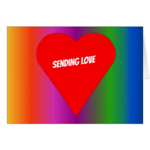 Tarjeta de saludo Big Red Heart