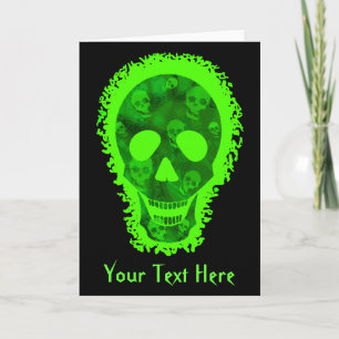 Tarjeta de saludo Big Skull 'Your Text'