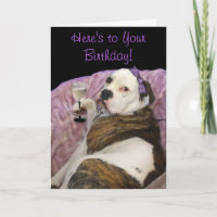 Tarjeta de saludo Birthday Olde English Bulldogge