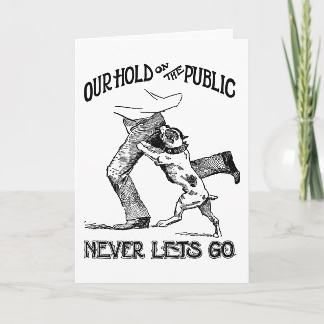 Tarjeta de saludo "Biting Dog" (Anverso)