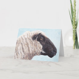 Tarjeta de saludo Black Face Sheep II