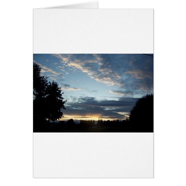 Tarjeta de saludo Blue Sunset Dreams (Frente)
