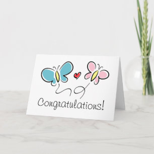 Tarjeta de saludo boda para pareja matrimonial