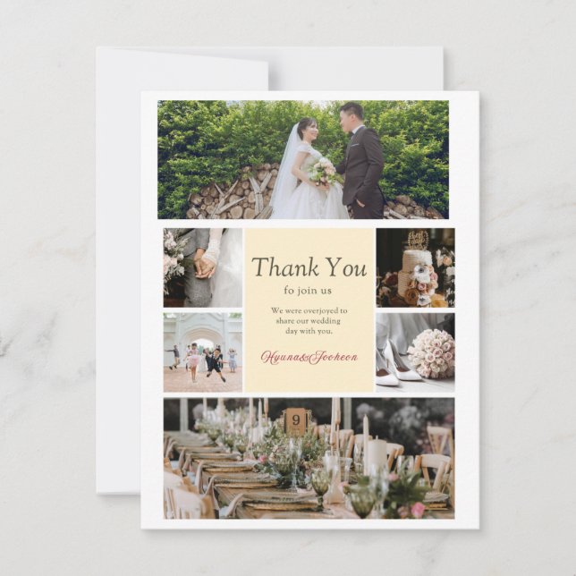 tarjeta de saludo boda única (Anverso)