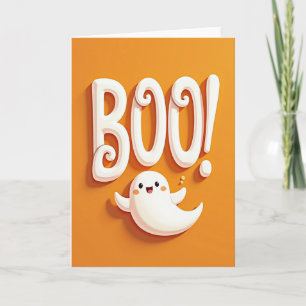 Tarjeta de saludo Boo juguetona
