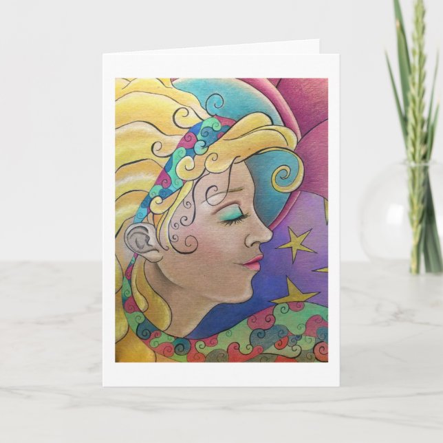 Tarjeta de saludo brillante (Anverso)