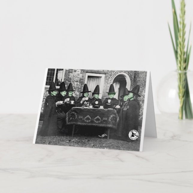 Tarjeta de Saludo Bruja Olde Salem Witch & Co. (Anverso)