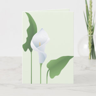Tarjeta de saludo Calla Lily