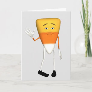 Tarjeta de saludo Candy Corn Halloween