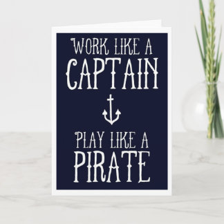 Tarjeta de saludo - Capitán/Pirata