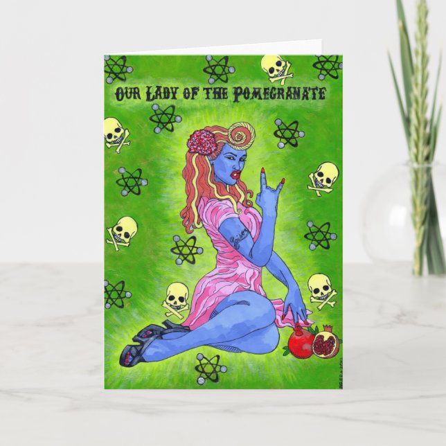 Tarjeta de saludo "Chola Alert" (Anverso)