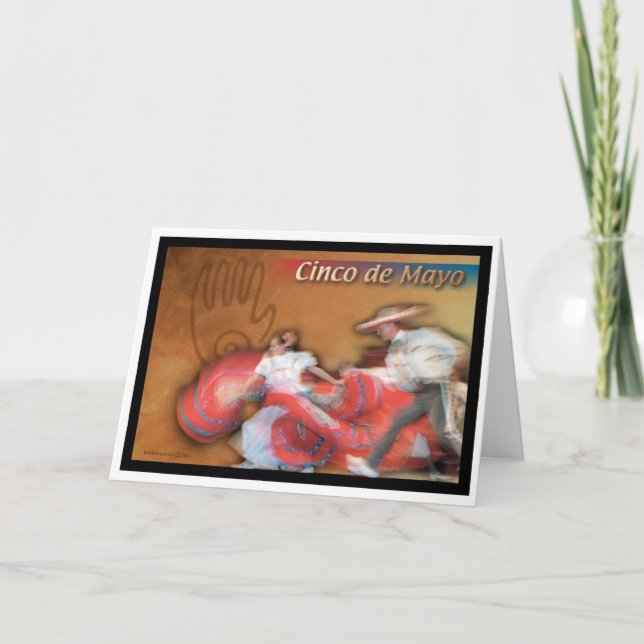 Tarjeta de saludo Cinco de Mayo (Anverso)
