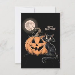 Tarjeta de saludo clásica feliz de Halloween #1