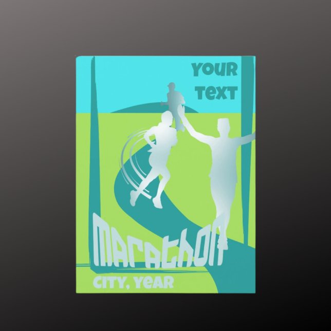 Tarjeta de saludo club de corredores de maratón (Subido por el creador)