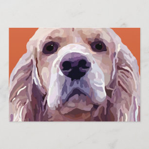 Tarjeta de saludo Cocker Spaniel Attitude