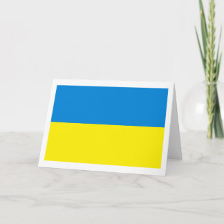Tarjeta de saludo con bandera de Ucrania