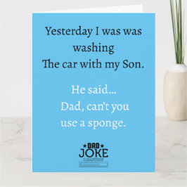 Tarjeta de saludo con diseño divertido de chiste d