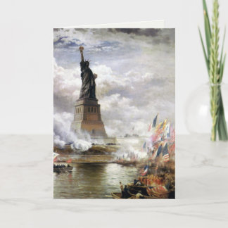 Tarjeta De Saludo Con Pintura De Edward Moran