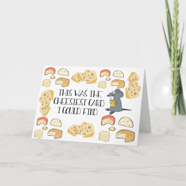 Tarjeta de saludo con queso (Anverso)