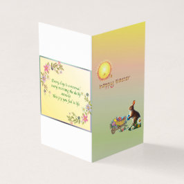 Tarjeta de saludo con temática de Pascua