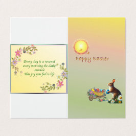 Tarjeta de saludo con temática de Pascua