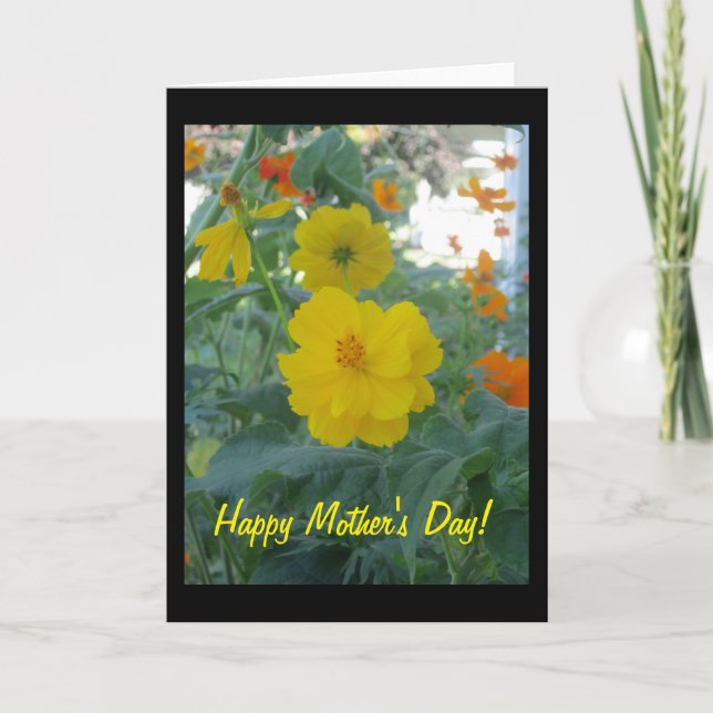 Tarjeta de saludo Cosmos Happy Mother's Day (Anverso)