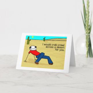 Tarjeta de saludo Crab Crawl