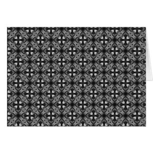 tarjeta de saludo cruzado gótico