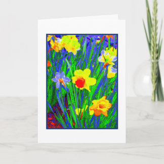 Tarjeta de saludo 'Daffodils de Pascua'