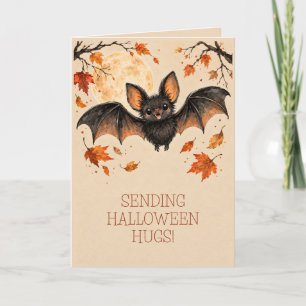 Tarjeta de saludo de abrazos de Halloween de murci