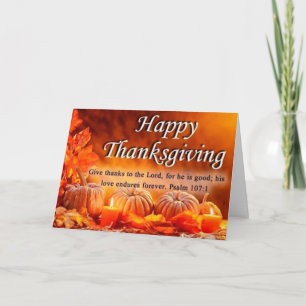 Tarjeta de saludo de Acción de Gracias/calabazas y