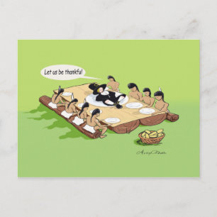 Tarjeta de saludo de Acción de Gracias para los na